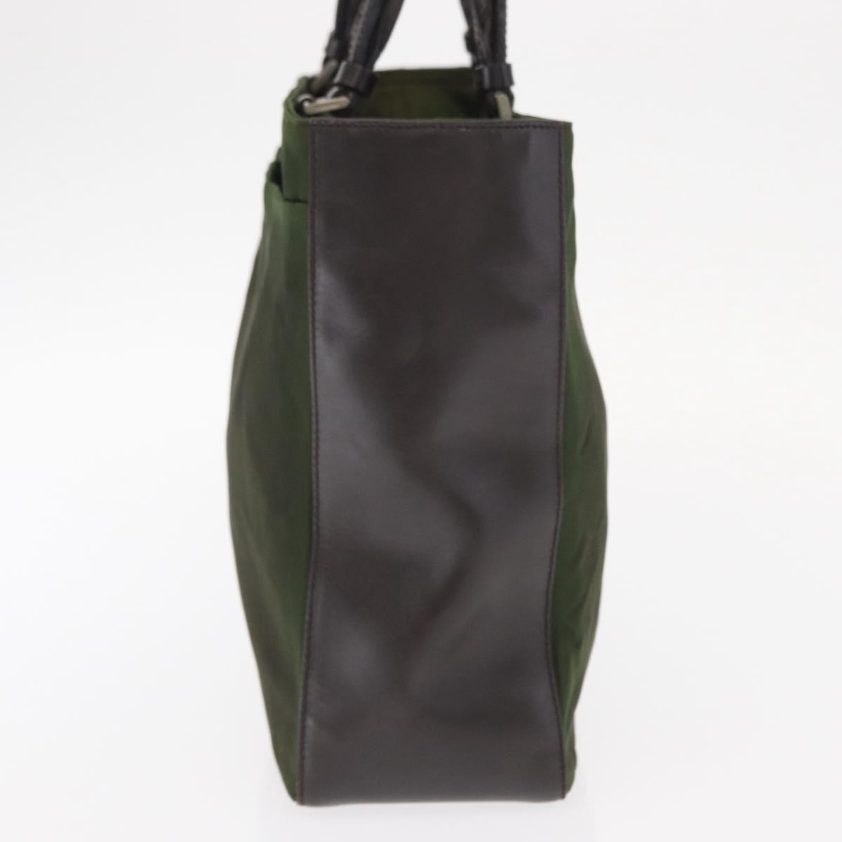 Prada Prada Logo Shopping Tote Canvas with Leather Medium Divers