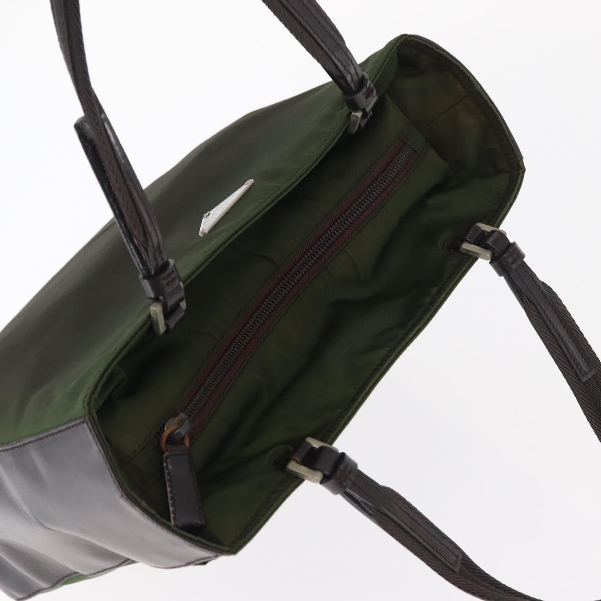 Prada Prada Logo Shopping Tote Canvas with Leather Medium Divers