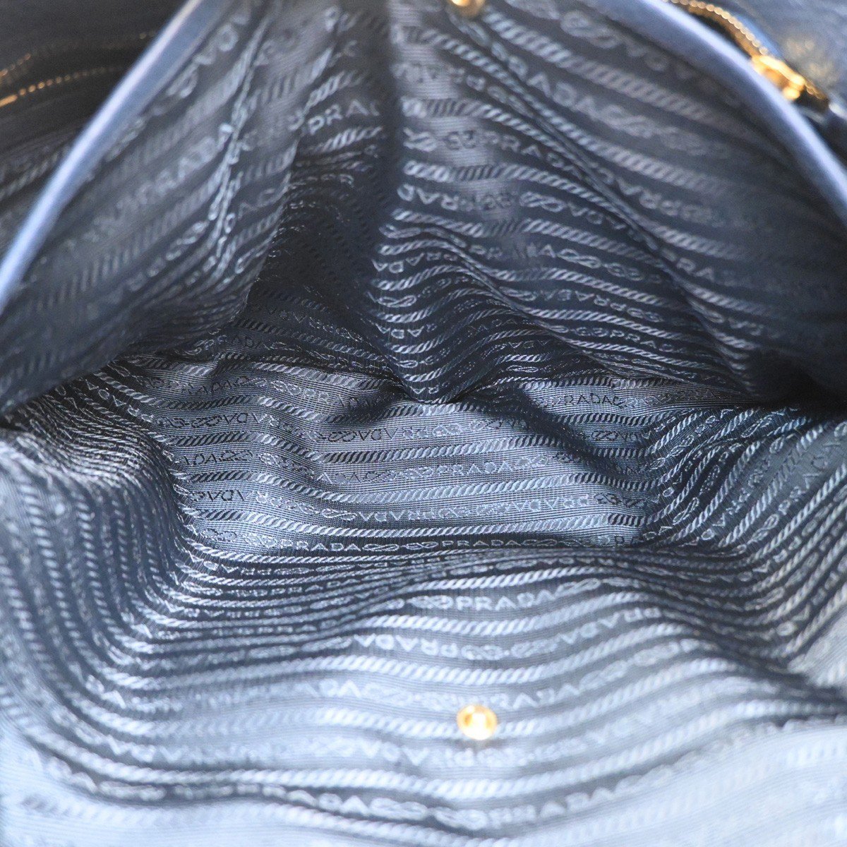 Prada Prada Shopping Tote Vitello Daino Large Navy
