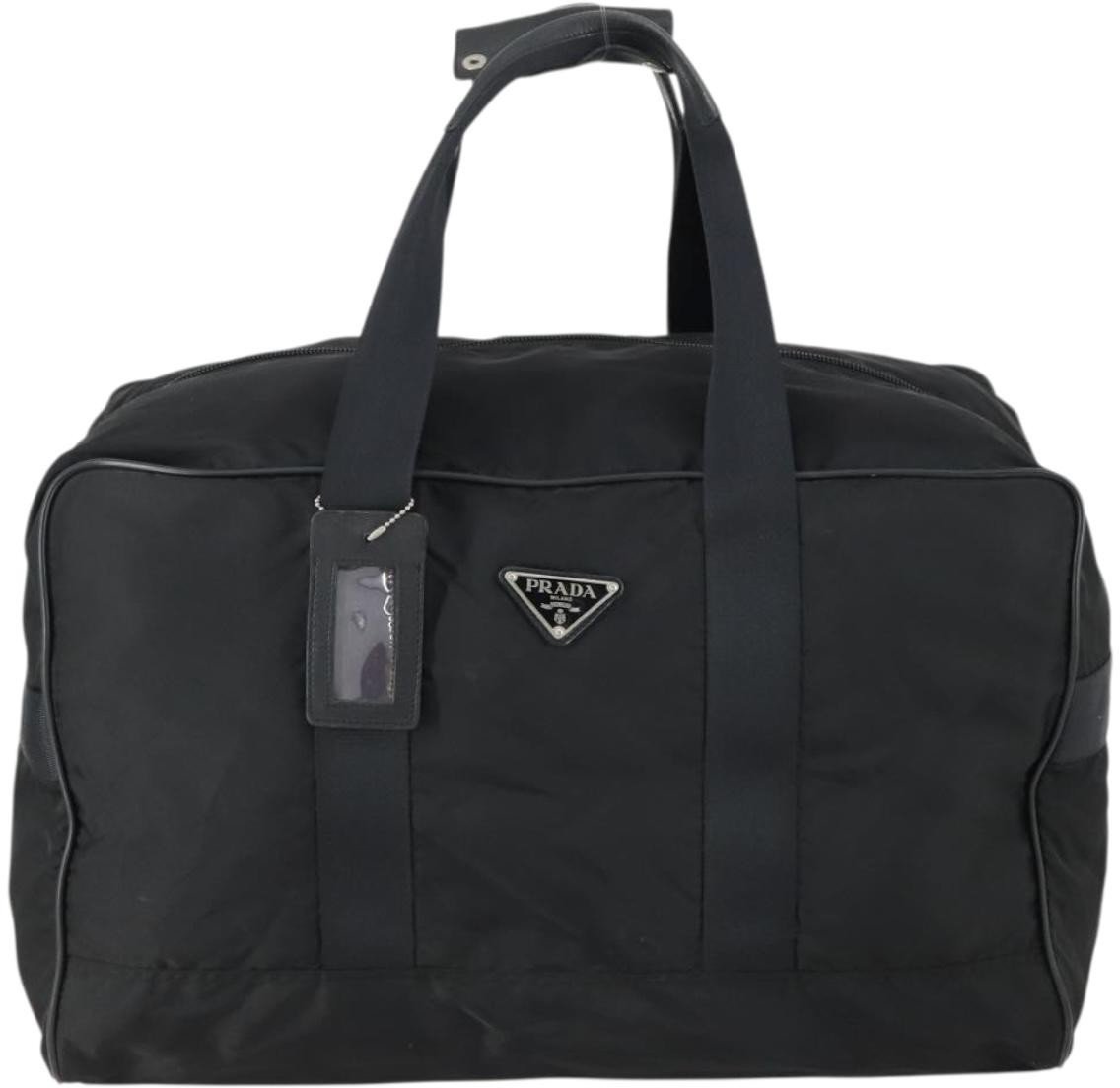 Prada Prada Weekend Duffle Bag Tessuto Large Zwart