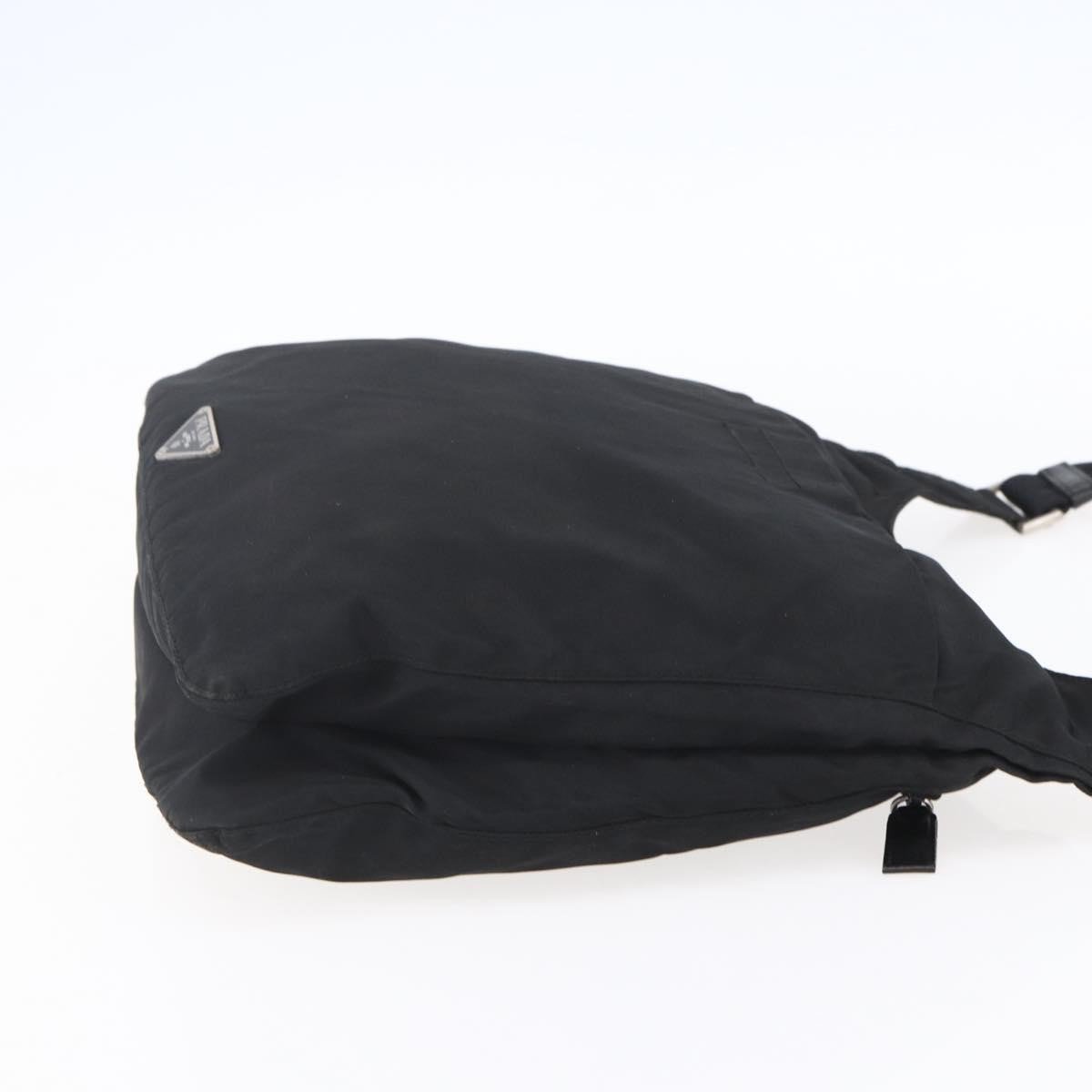 Prada Prada Zip Messenger Quilted Tessuto Zwart