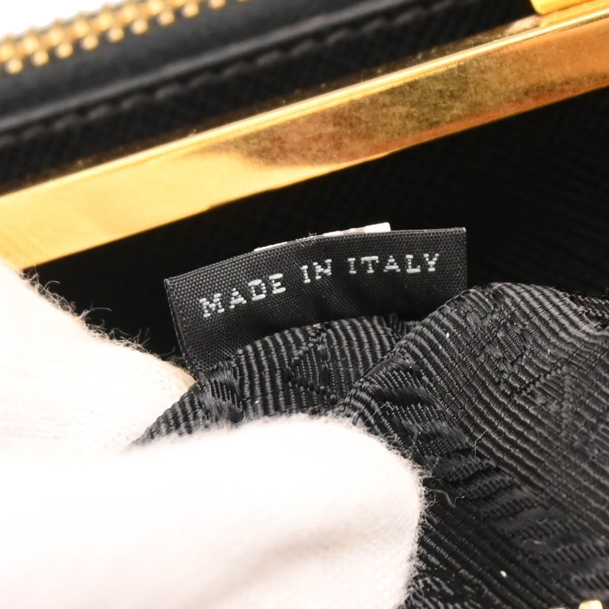 Prada Prada Lux Double Zip Frame Tote Saffiano Leather Zwart