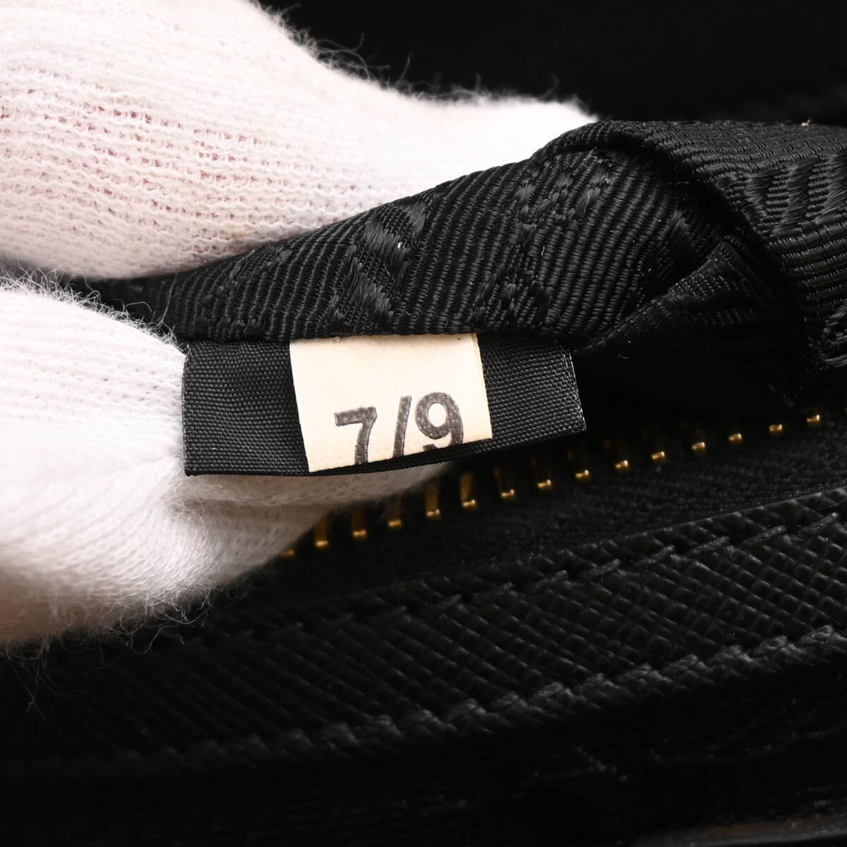 Prada Prada Lux Double Zip Frame Tote Saffiano Leather Zwart