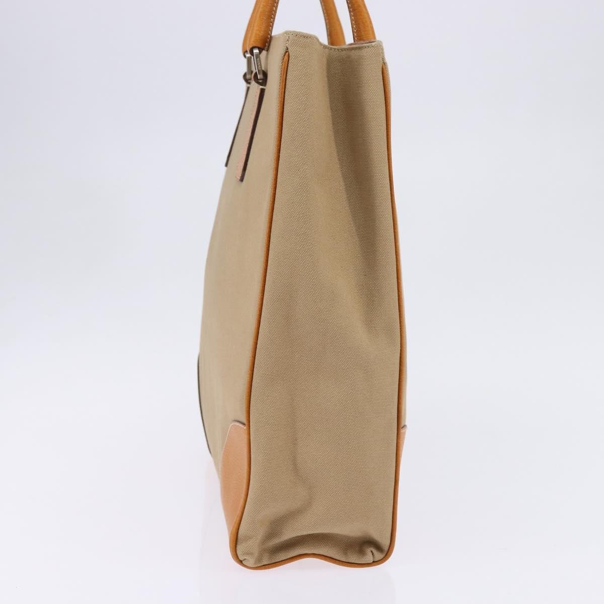 Prada Prada Lux Convertible Open Tote Canvas and leather Beige