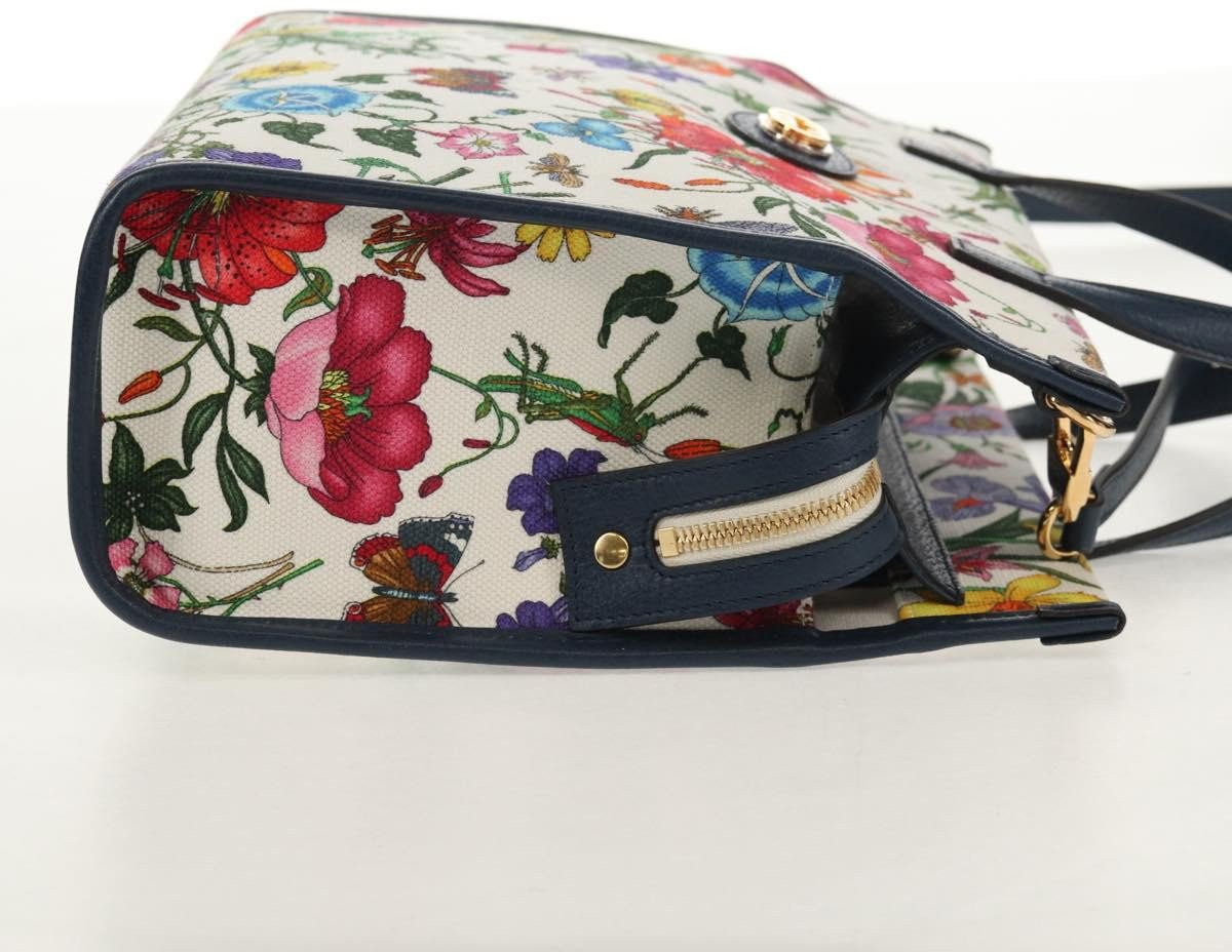 Prada Prada Floral Open Tote Printed Denim Large Divers