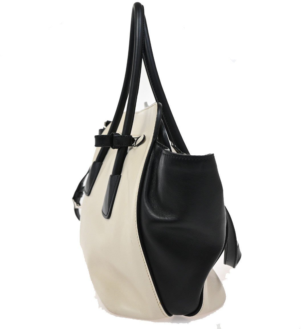 Prada Prada Cuir Convertible Shopping Tote Soft Calf Large Beige