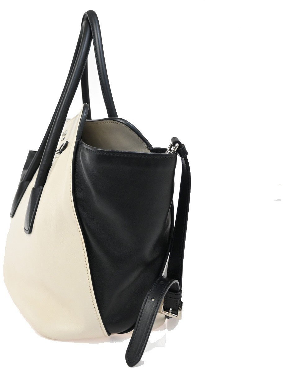 Prada Prada Cuir Convertible Shopping Tote Soft Calf Large Beige