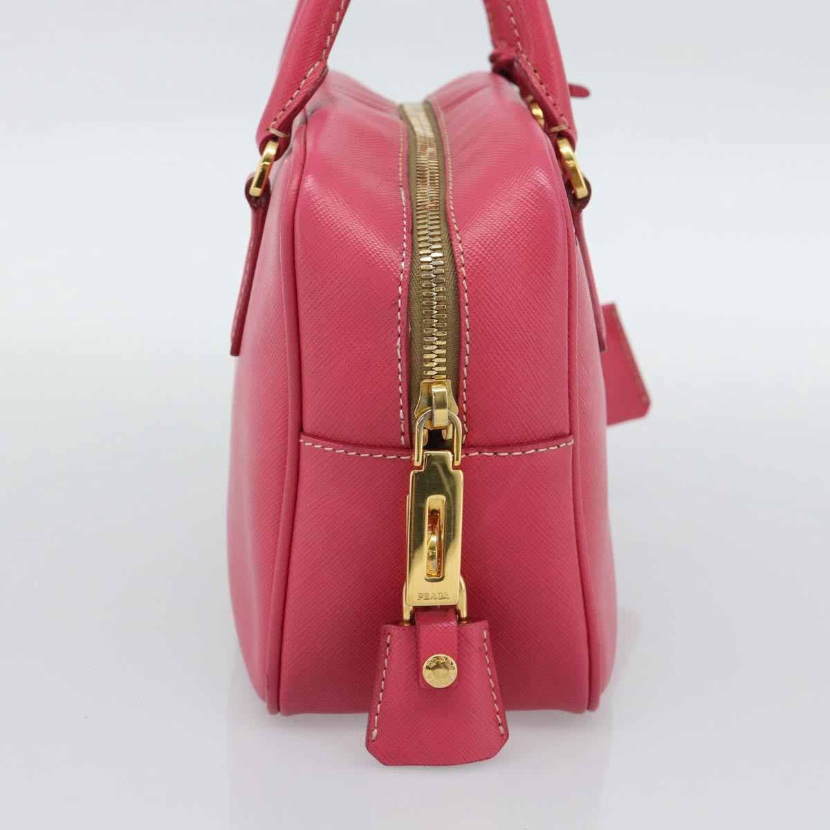 Prada Bauletto Saffiano Leather Small Roze