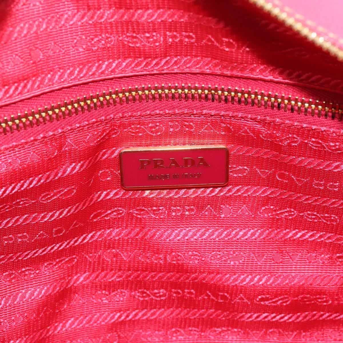 Prada Bauletto Saffiano Leather Small Roze