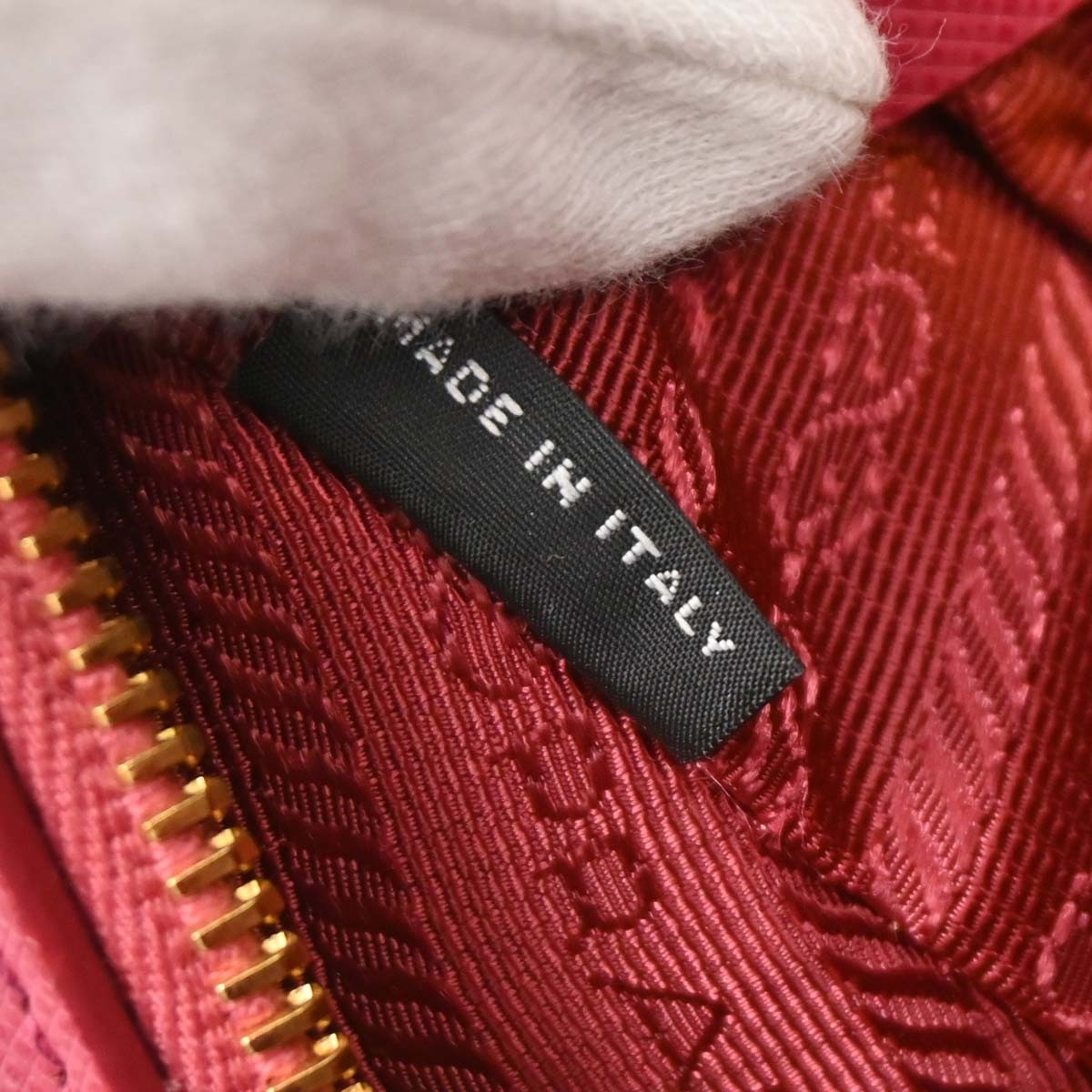 Prada Prada Convertible Bowler Bag Saffiano Leather Medium Roze