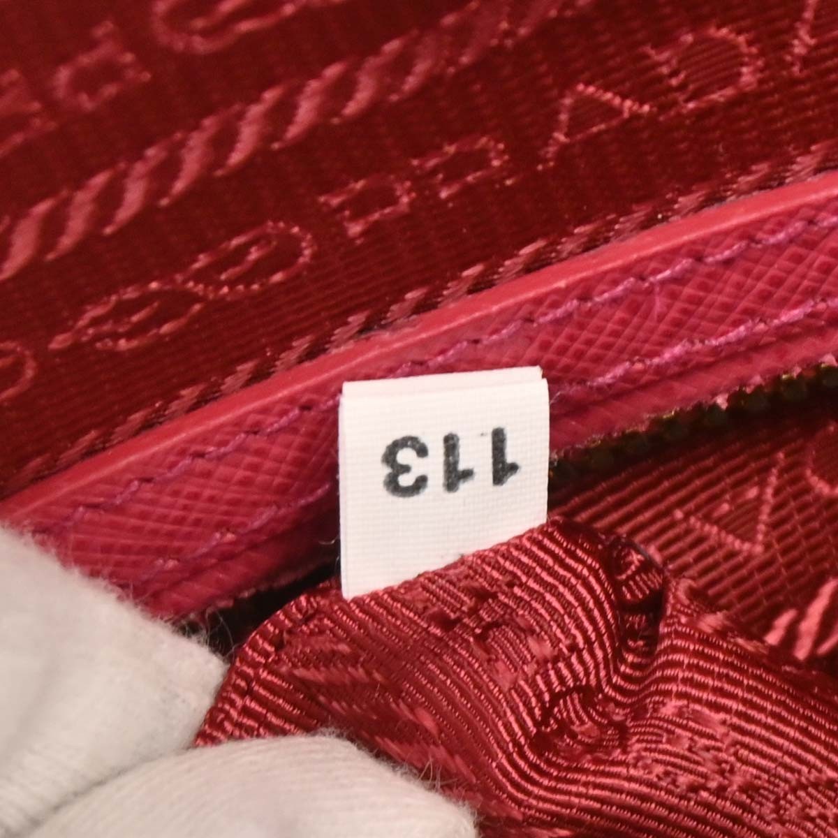 Prada Prada Convertible Bowler Bag Saffiano Leather Medium Roze