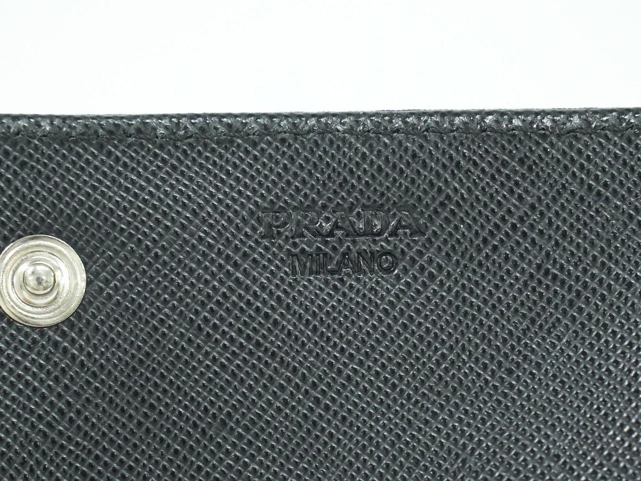 Prada Prada Continental Wallet Tessuto Long Zwart
