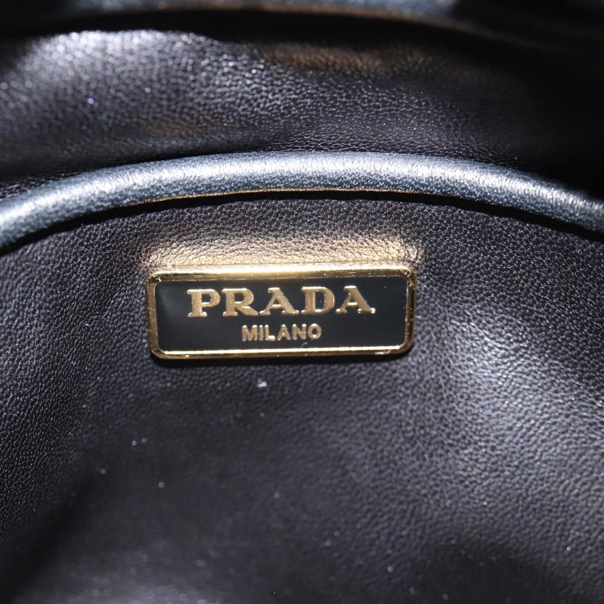 Prada Prada Bow Camera Crossbody Bag Nappa Leather Zwart