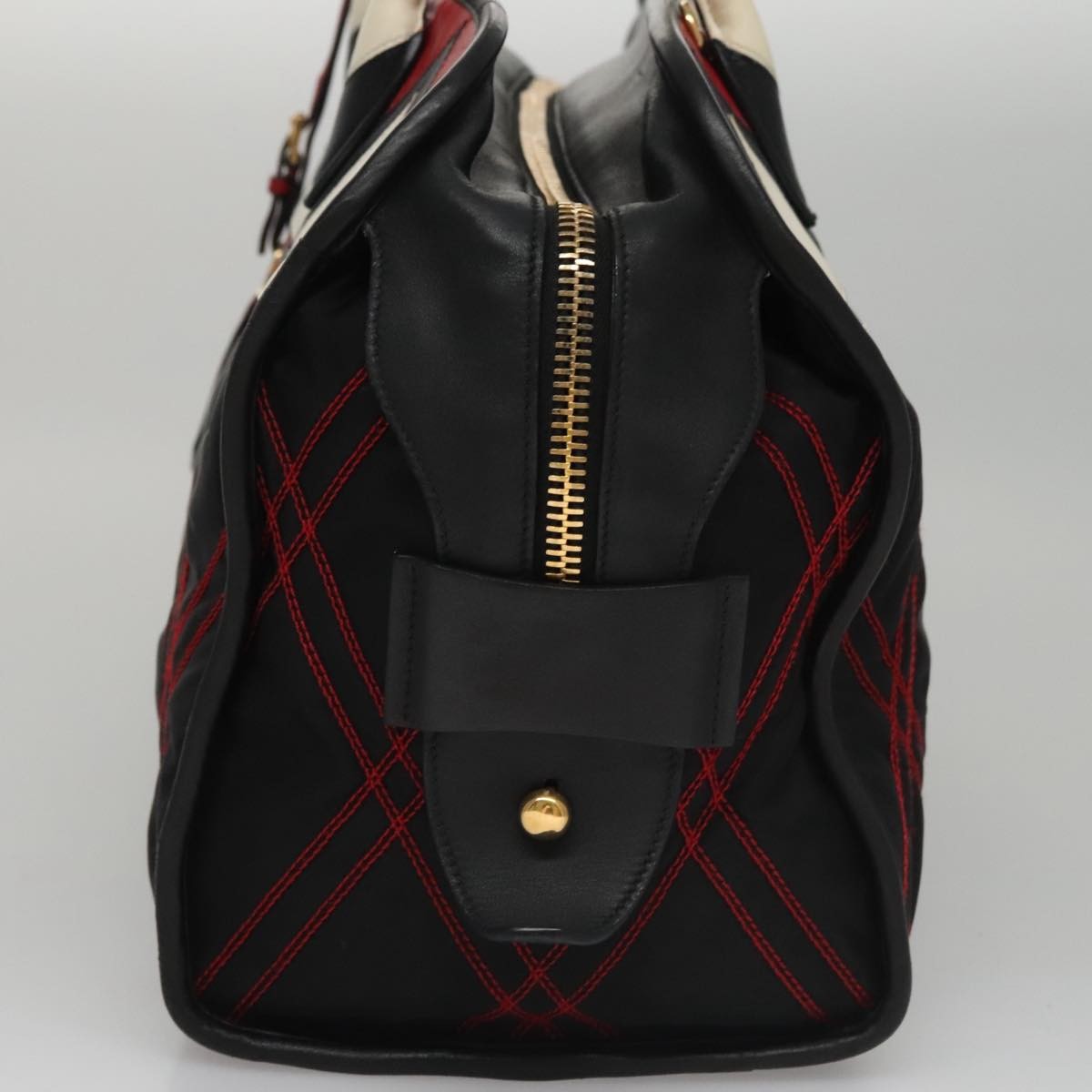 Prada Prada Convertible Boston Bag Vitello Shine Medium Divers