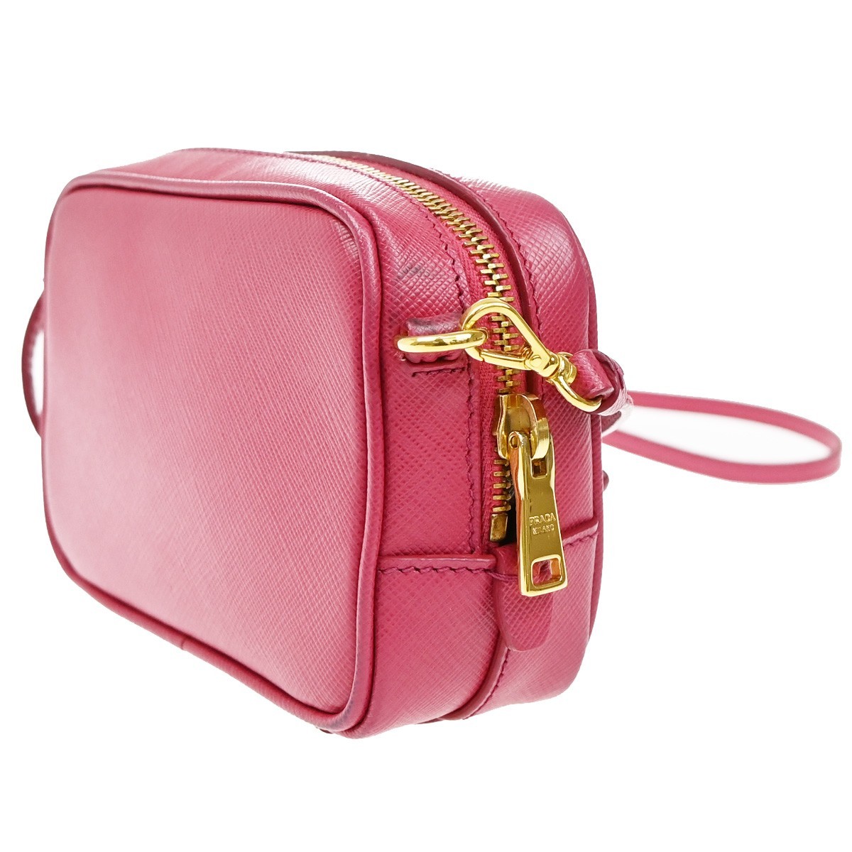 Prada Prada Camera Crossbody Bag Tessuto Mini Roze