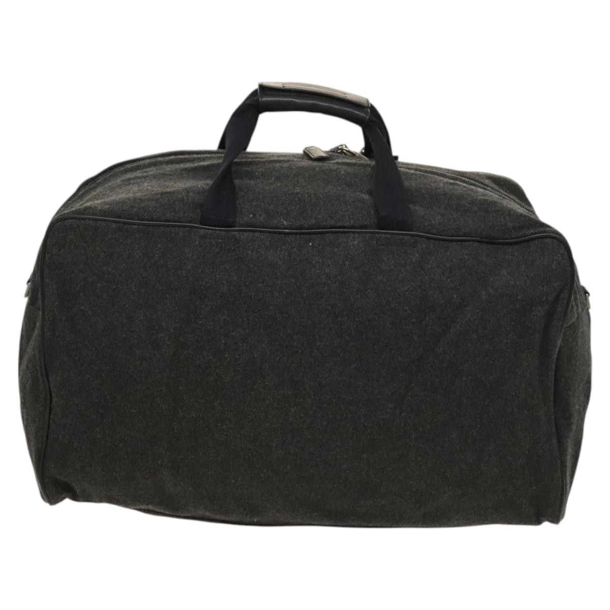 Prada Prada Boston Bag Wool Grijs