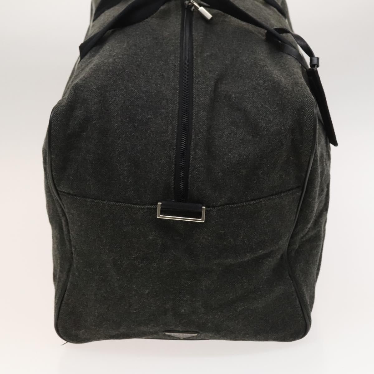 Prada Prada Boston Bag Wool Grijs