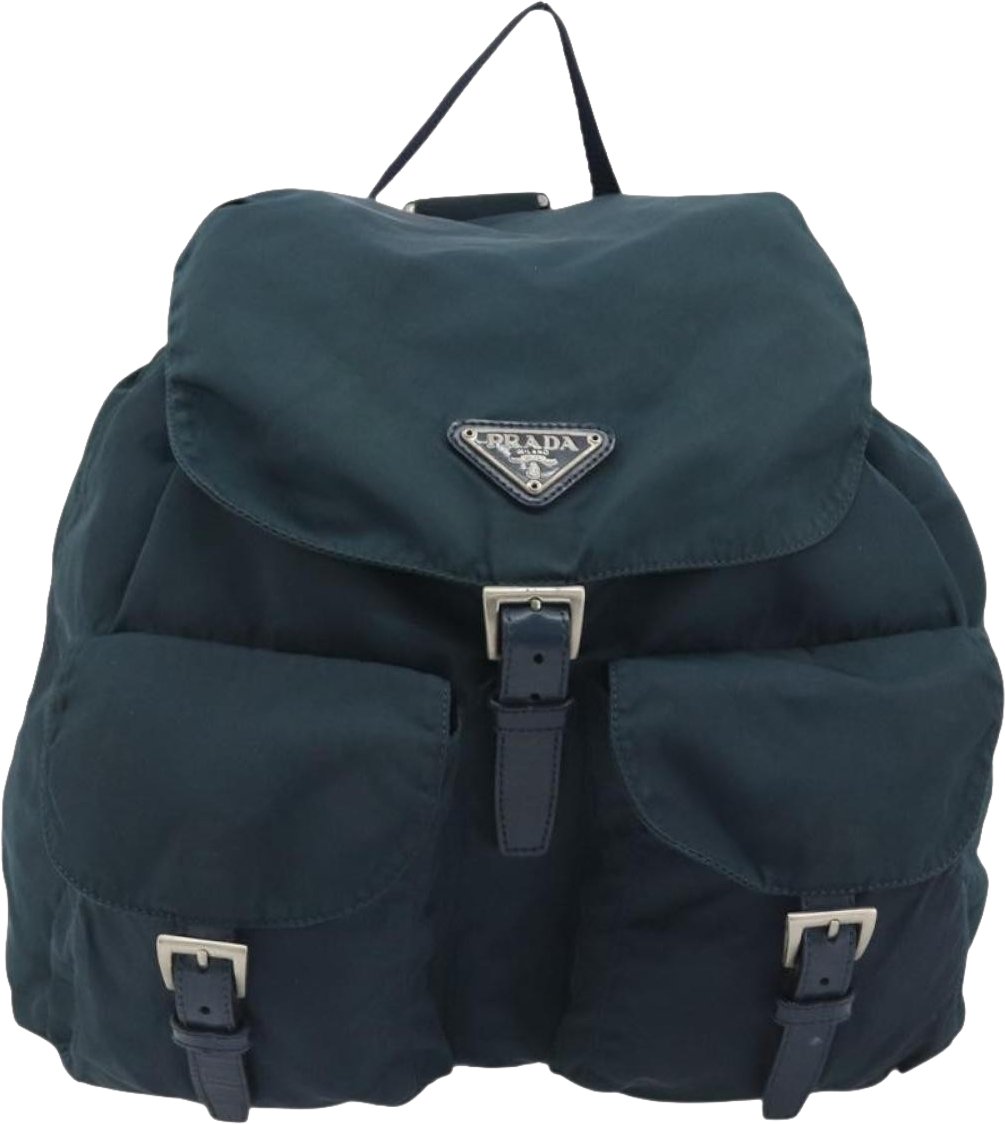 Prada Double Front Pocket Tessuto Medium Navy