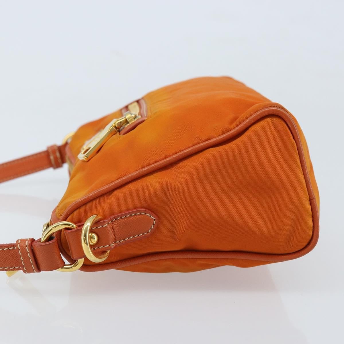 Prada Prada Front Zip Hobo Tessuto Small Oranje