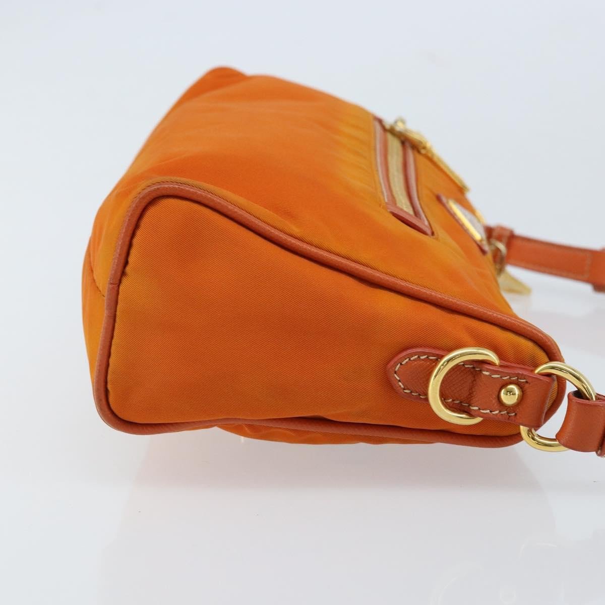 Prada Prada Front Zip Hobo Tessuto Small Oranje