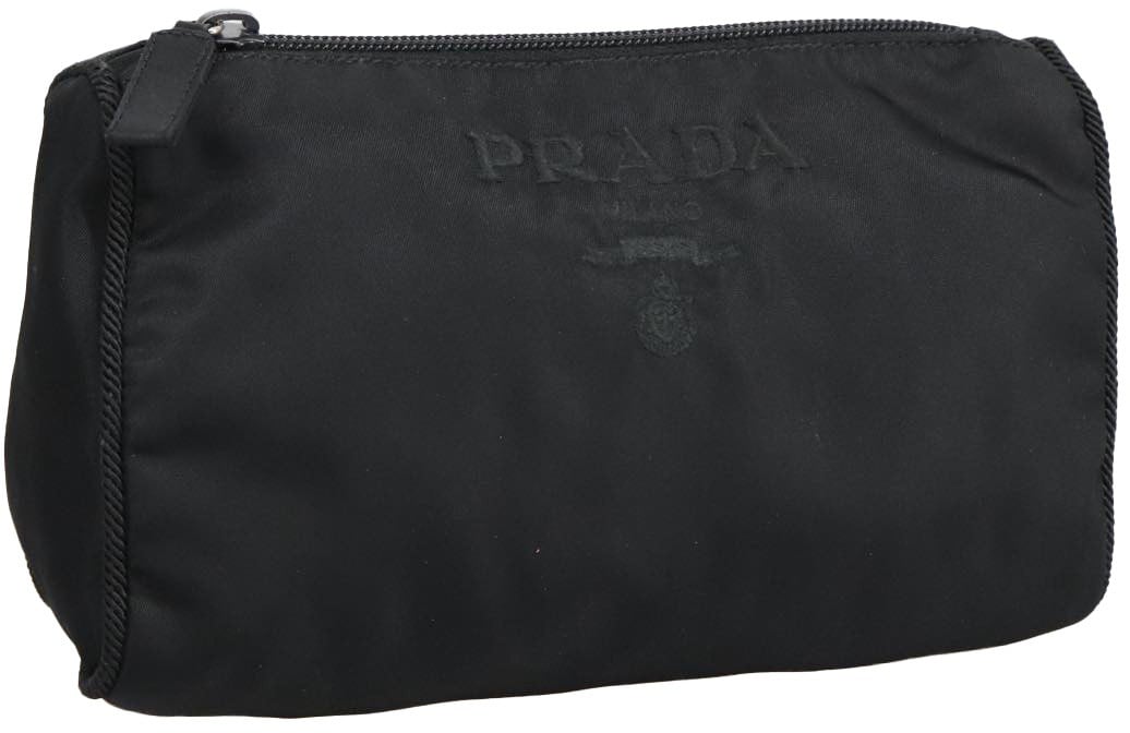 Prada Prada Zip Pouch Tessuto Large Zwart