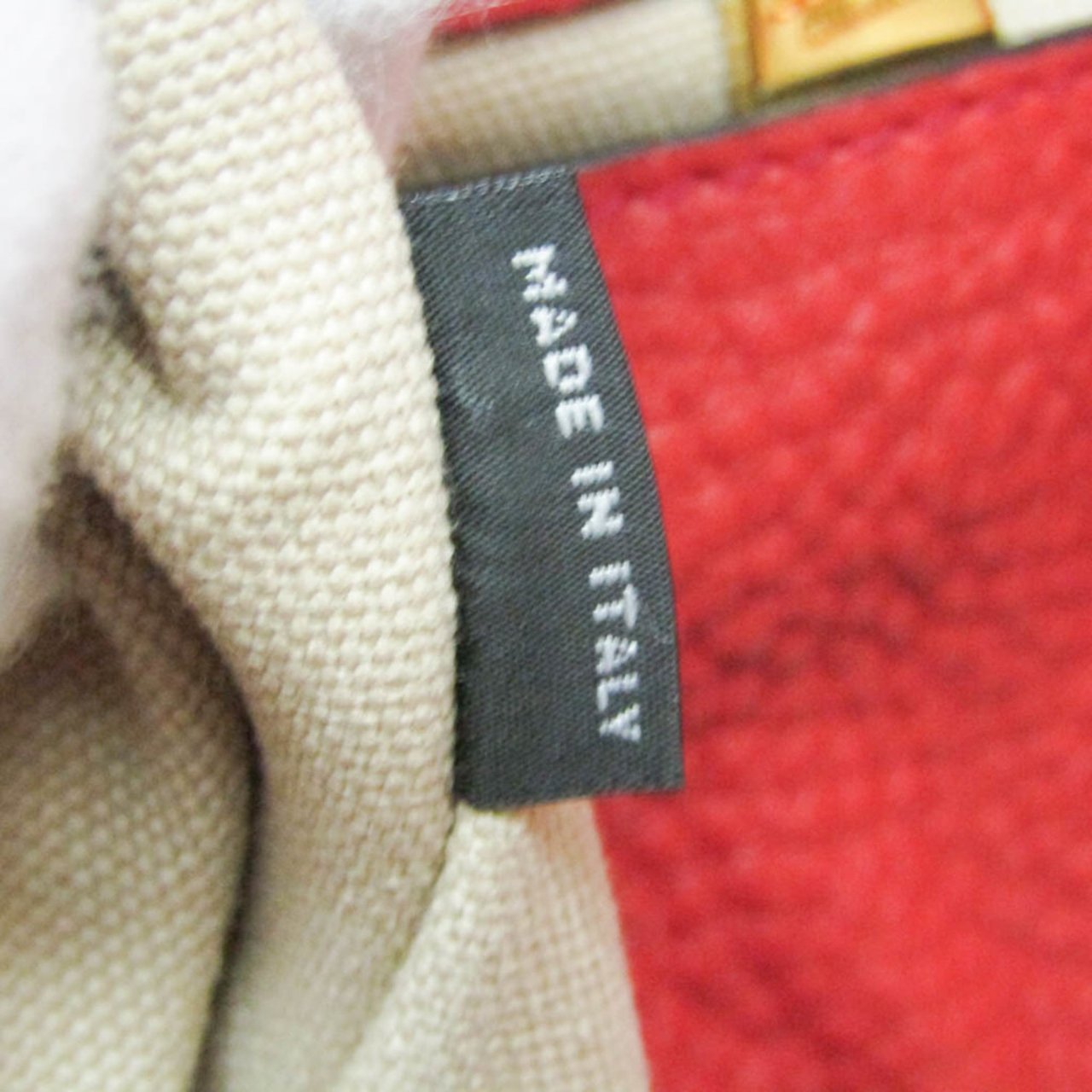 Prada Vintage Tote Leather Rood