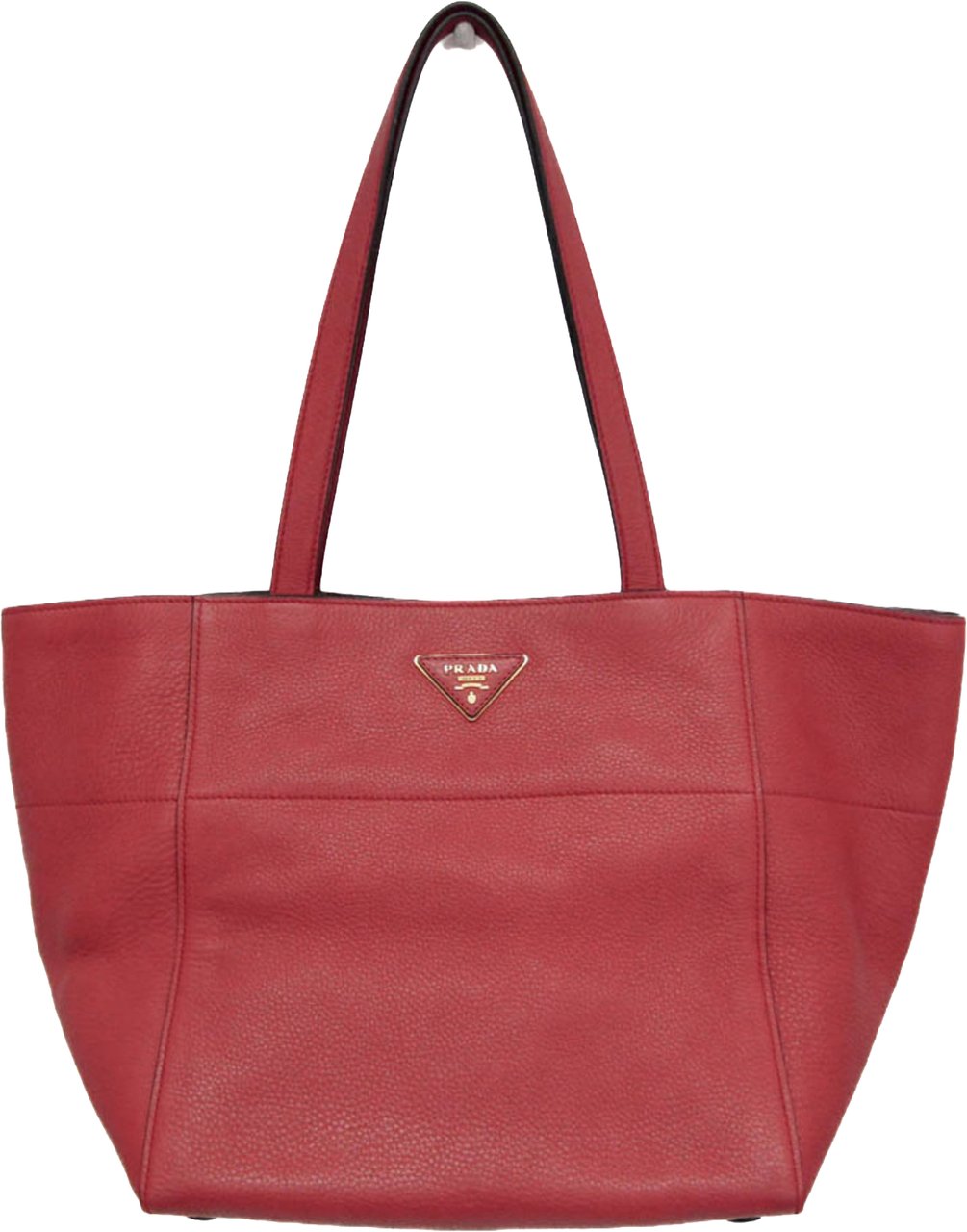 Prada Vintage Tote Leather Rood