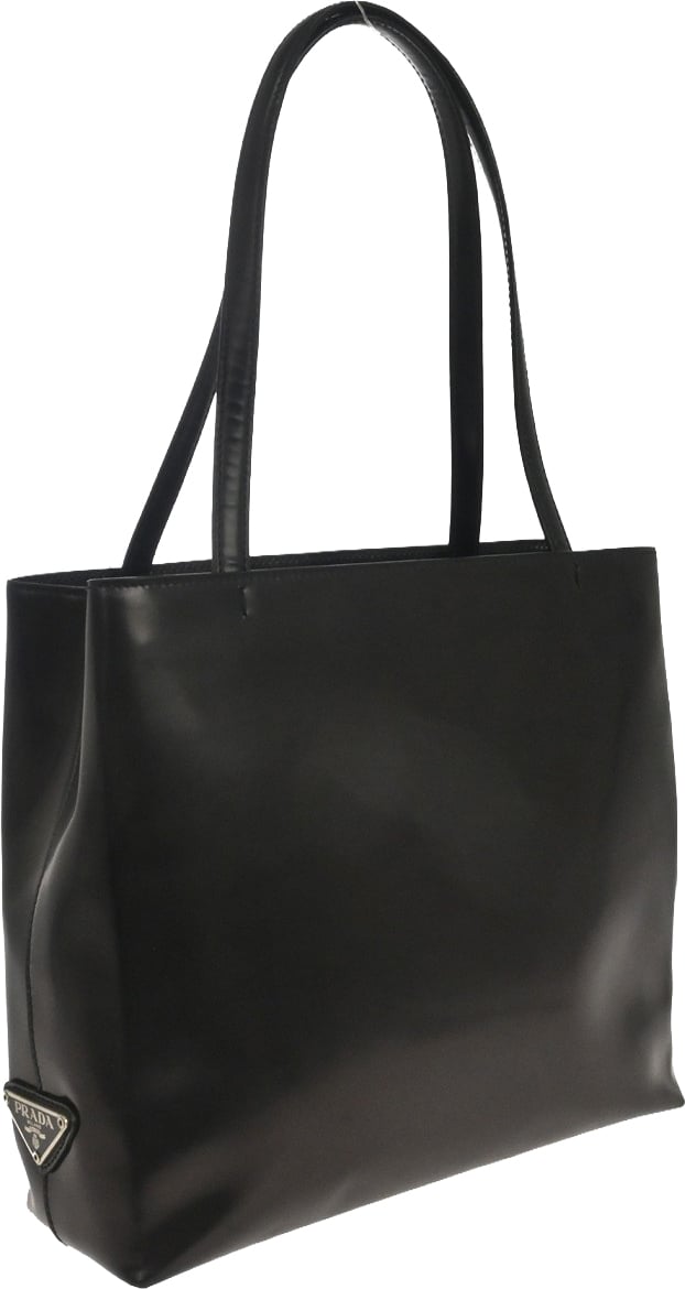 Prada Vintage Tote Leather Zilver