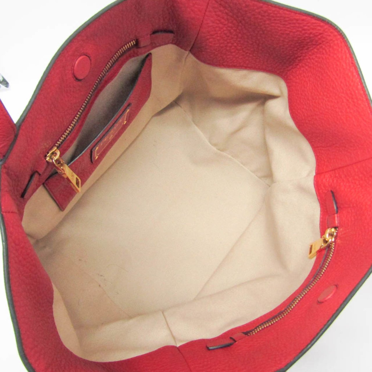 Prada Vintage Tote Leather Rood