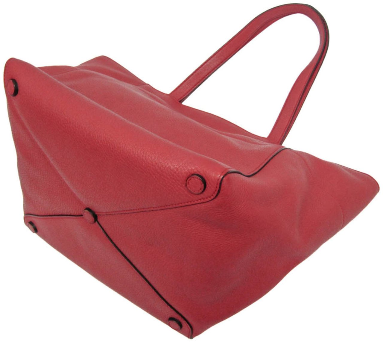 Prada Vintage Tote Leather Rood