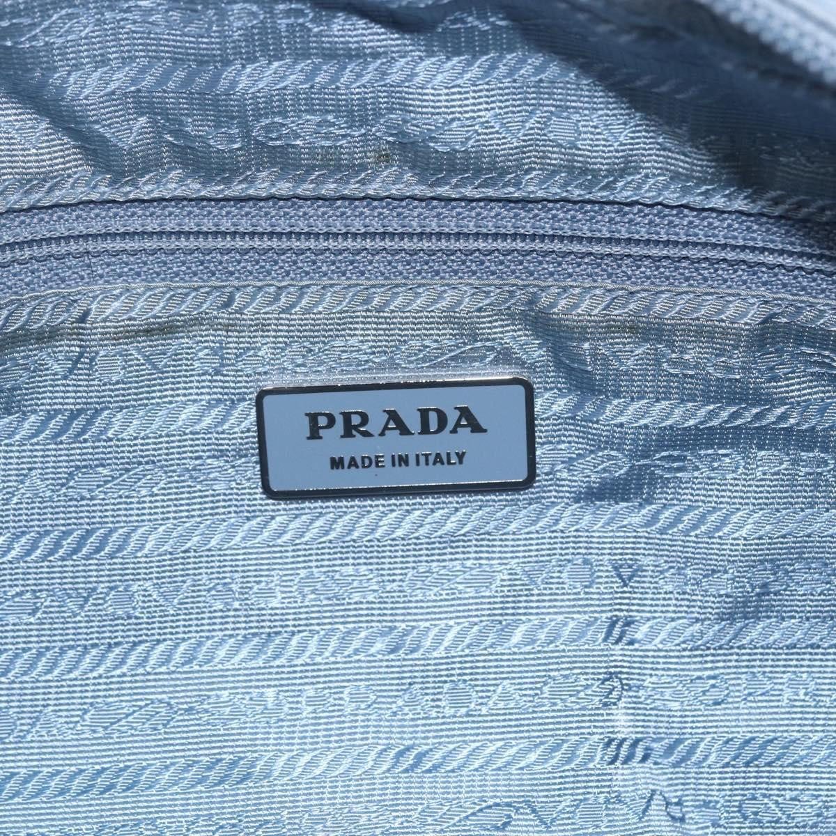 Prada Prada Front Pocket Camera Bag Tessuto Small Blauw