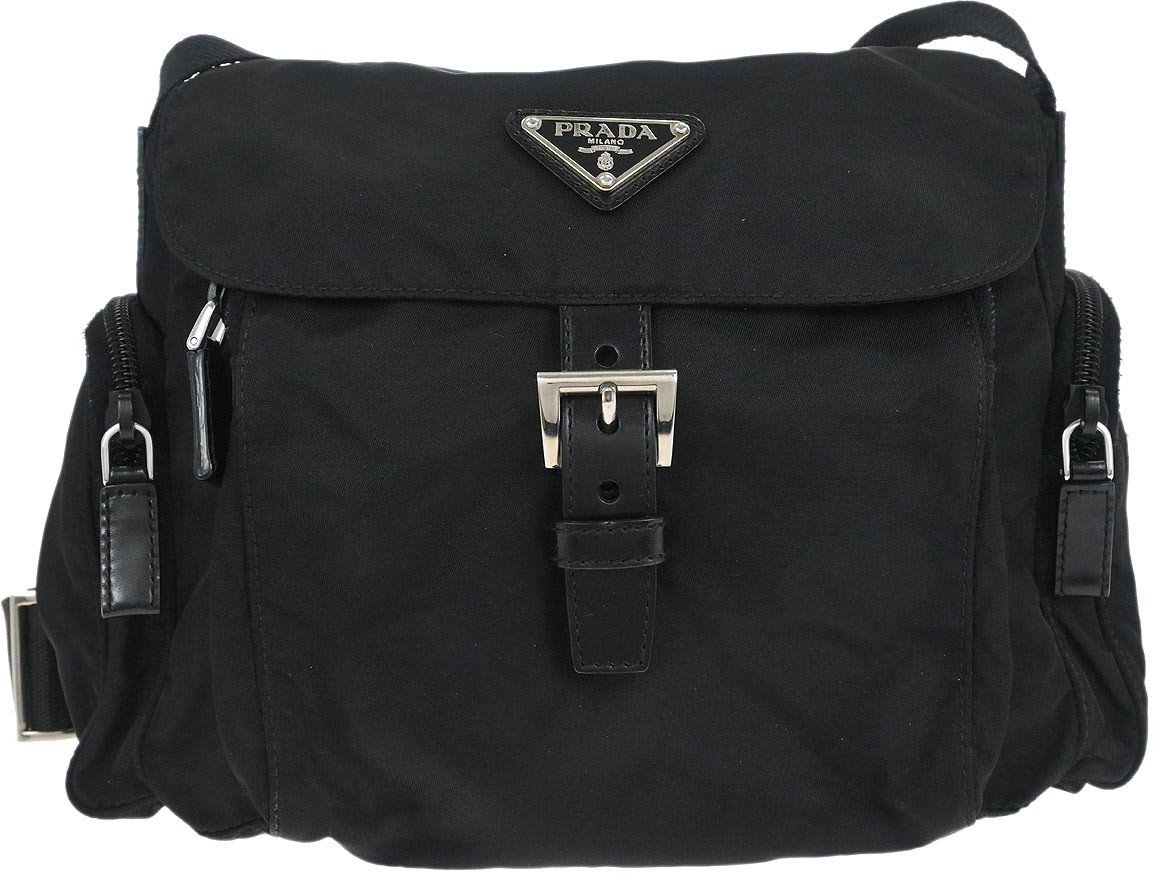 Prada Prada Side Pocket Flap Messenger Bag Tessuto Small Divers
