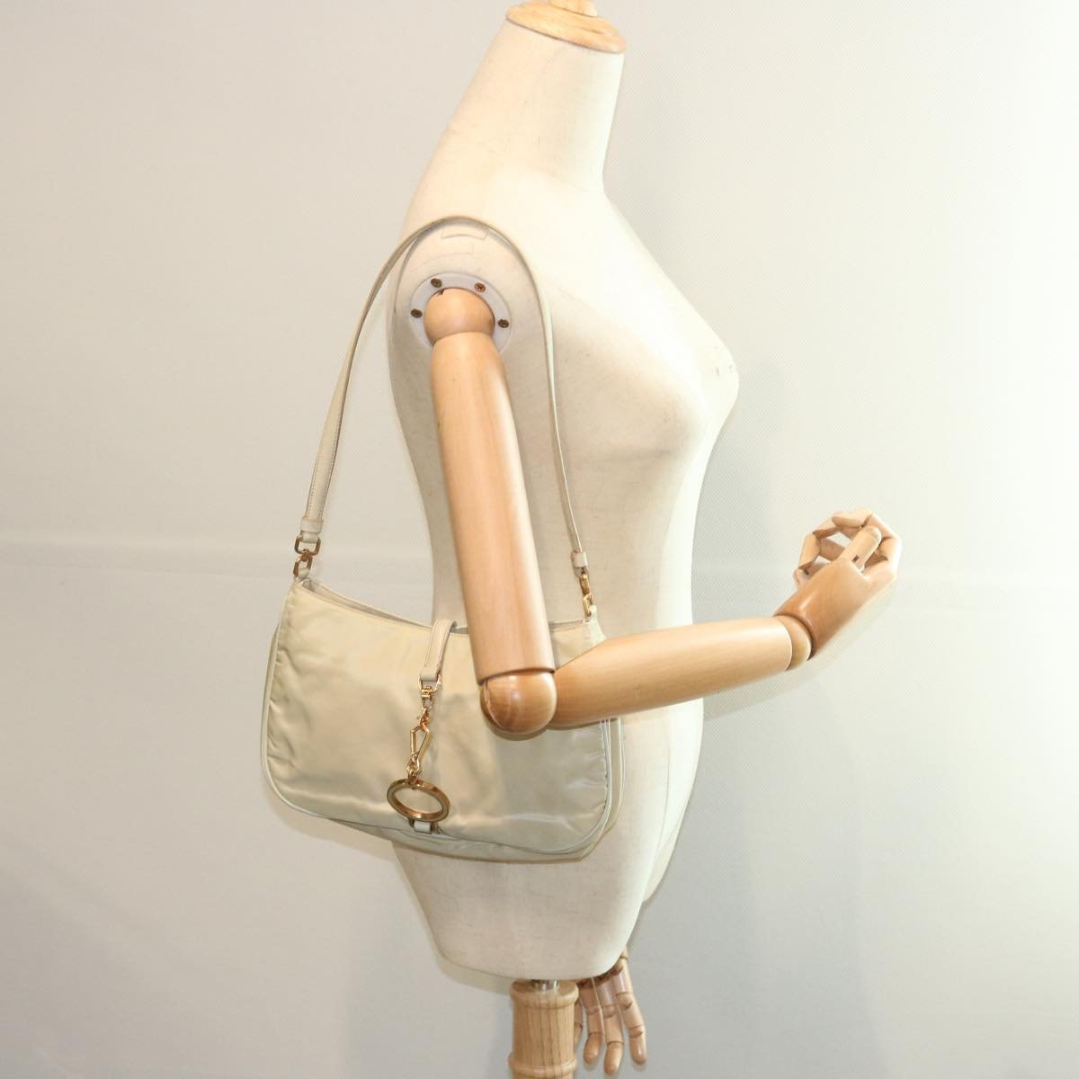 Prada Prada Tessuto pietre Crossbody Crystal Beige