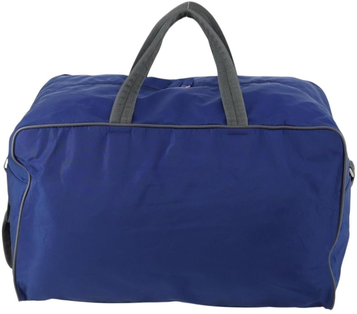 Prada Prada Convertible Weekender Bag Tessuto Large Blauw