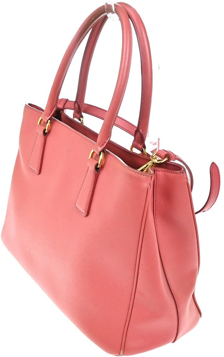 Prada Prada Gardener's Tote Saffiano Leather Medium Roze