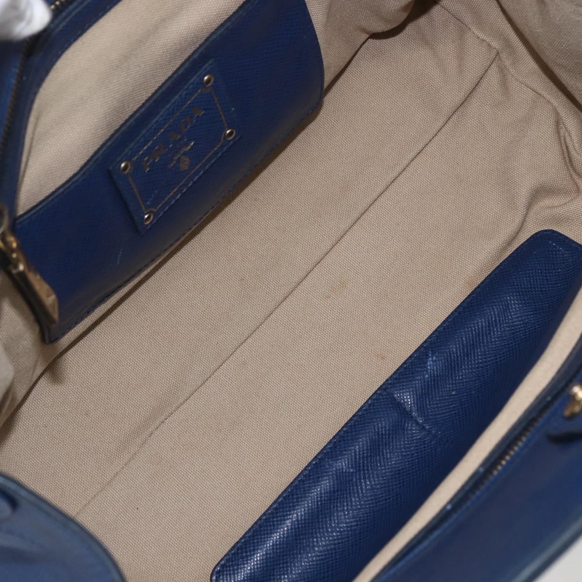 Prada Prada Cuir Frame Convertible Tote Canvas and Saffiano Leather Small Beige