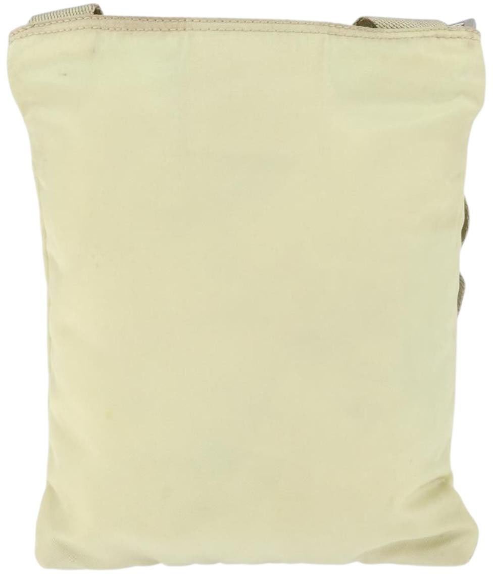 Prada Prada Flat Messenger Tessuto Zilver