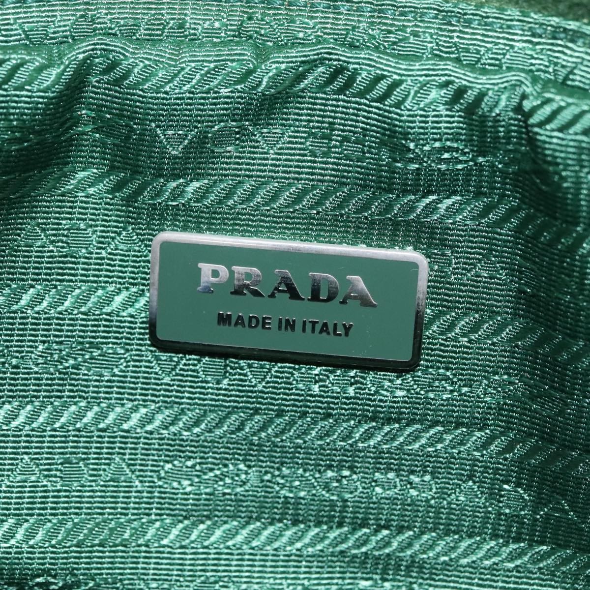 Prada Prada Multi Pocket Zip Waist Bag Tessuto Groen