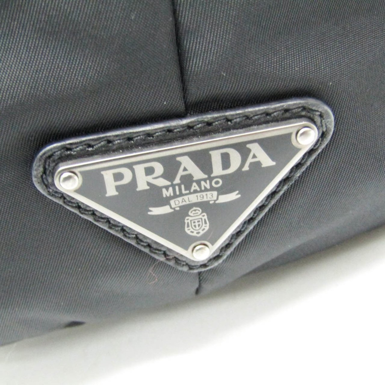 Prada Prada Convertible Double Tote Nappa Leather and Tessuto Zwart