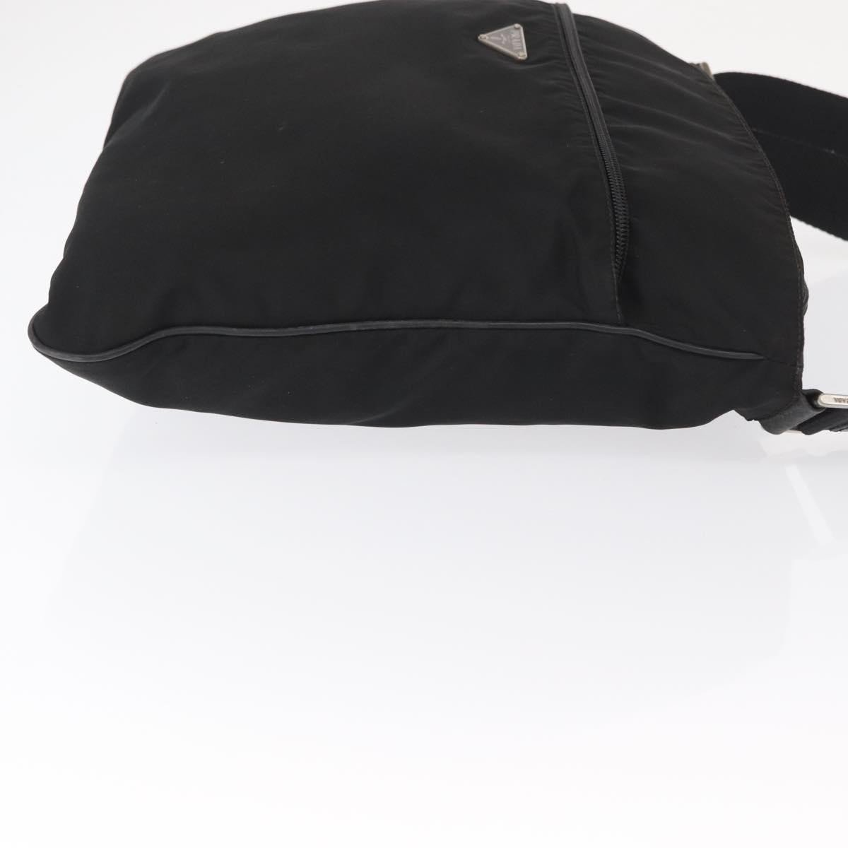 Prada Front Pocket Messenger Bag Tessuto Large Zwart