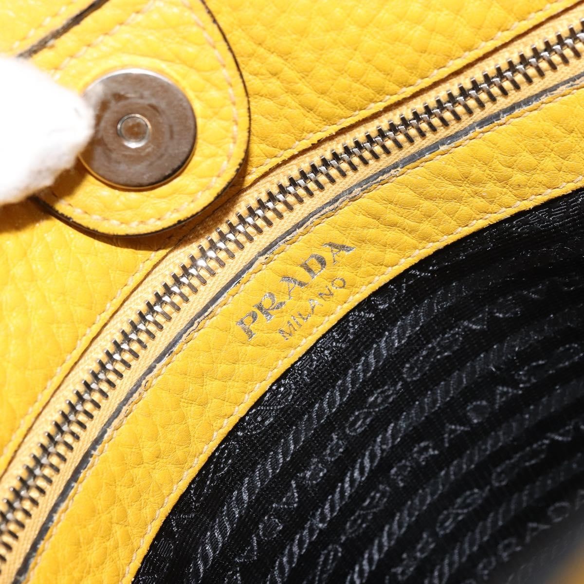 Prada Prada Bucket Messenger Bag Vitello Daino Small Geel