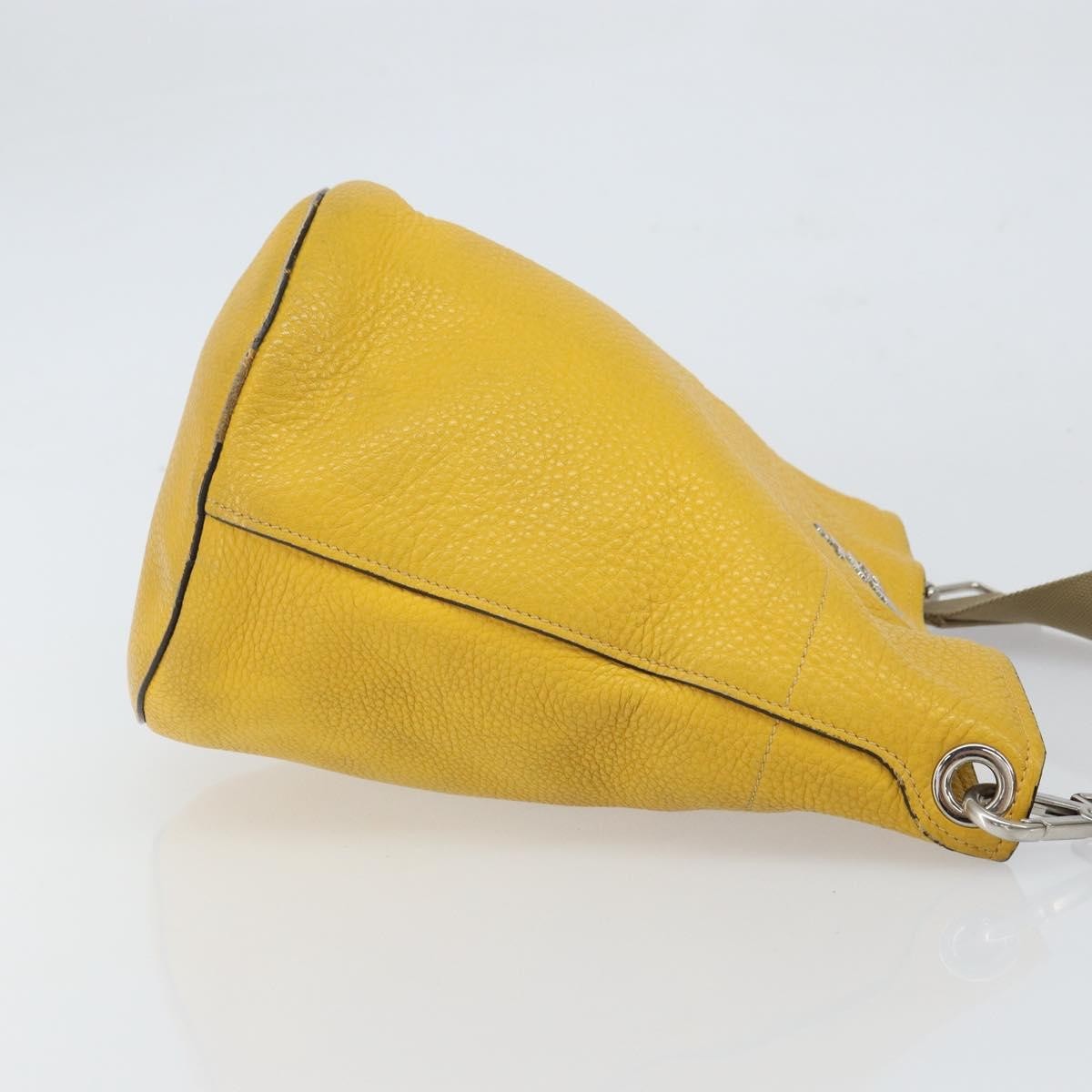 Prada Prada Bucket Messenger Bag Vitello Daino Small Geel