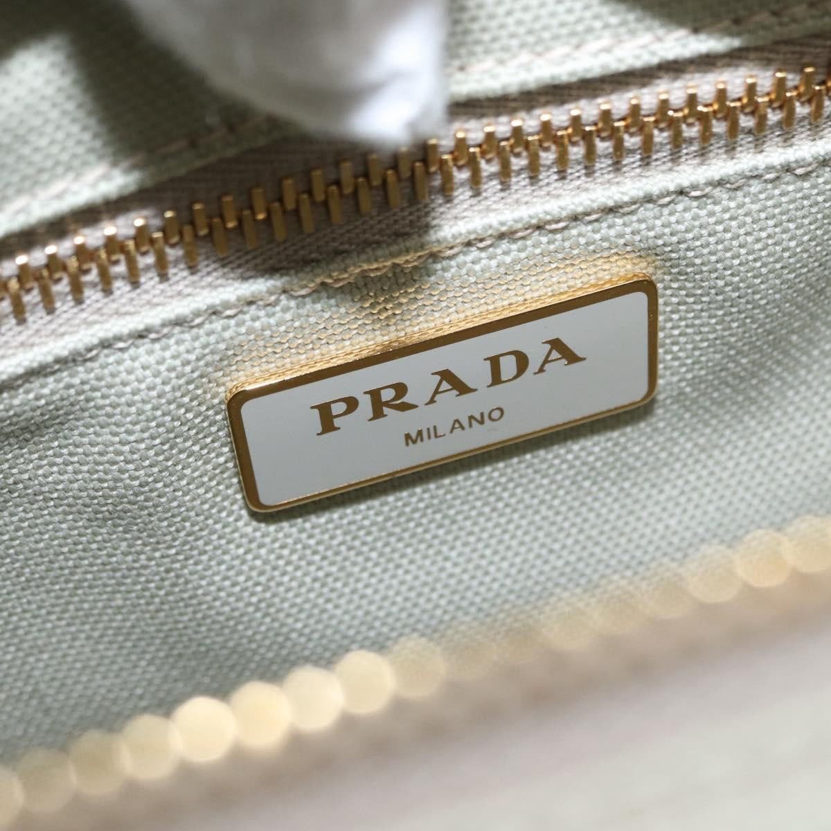 Prada Prada Comic Basket Bag Wicker with Applique Small Groen