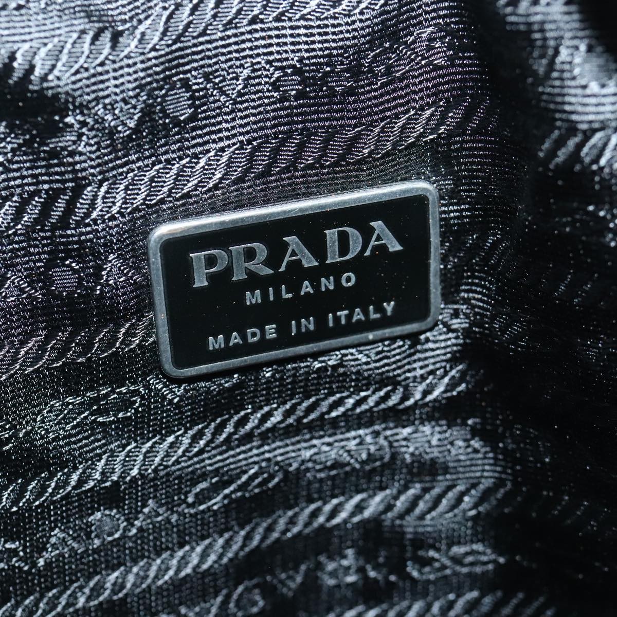 Prada Prada Single Buckle Pocket Backpack Wool Grijs