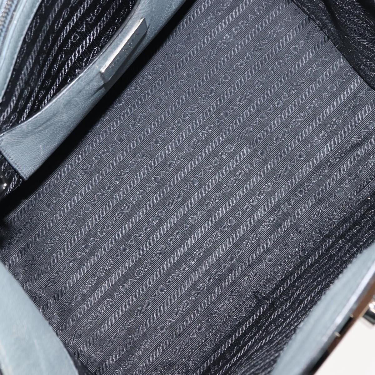 Prada Prada Twin Pocket Lock Flap Tote Glace Calf Small Grijs