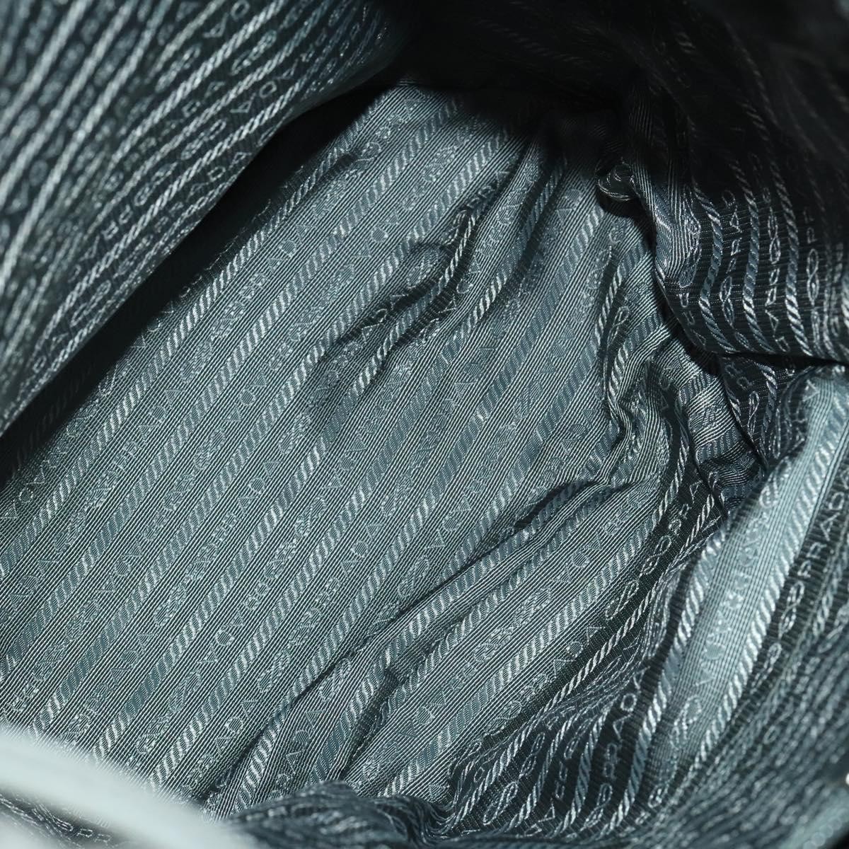 Prada Prada Front Zip Drawstring Backpack Tessuto Large Grijs