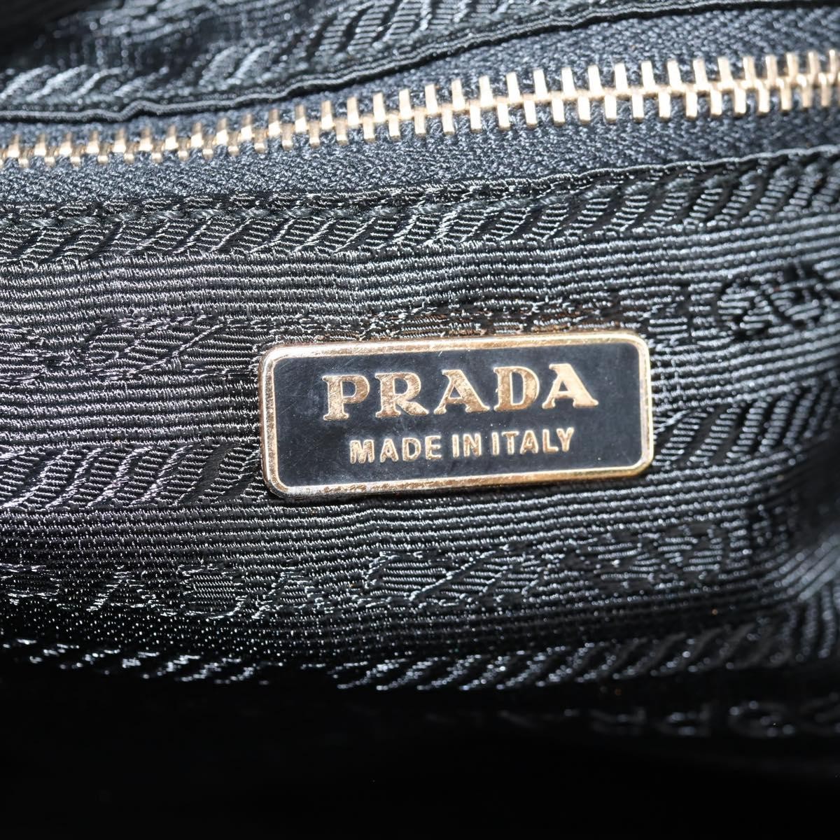 Prada Prada Double Chain Hobo Nylon Zwart