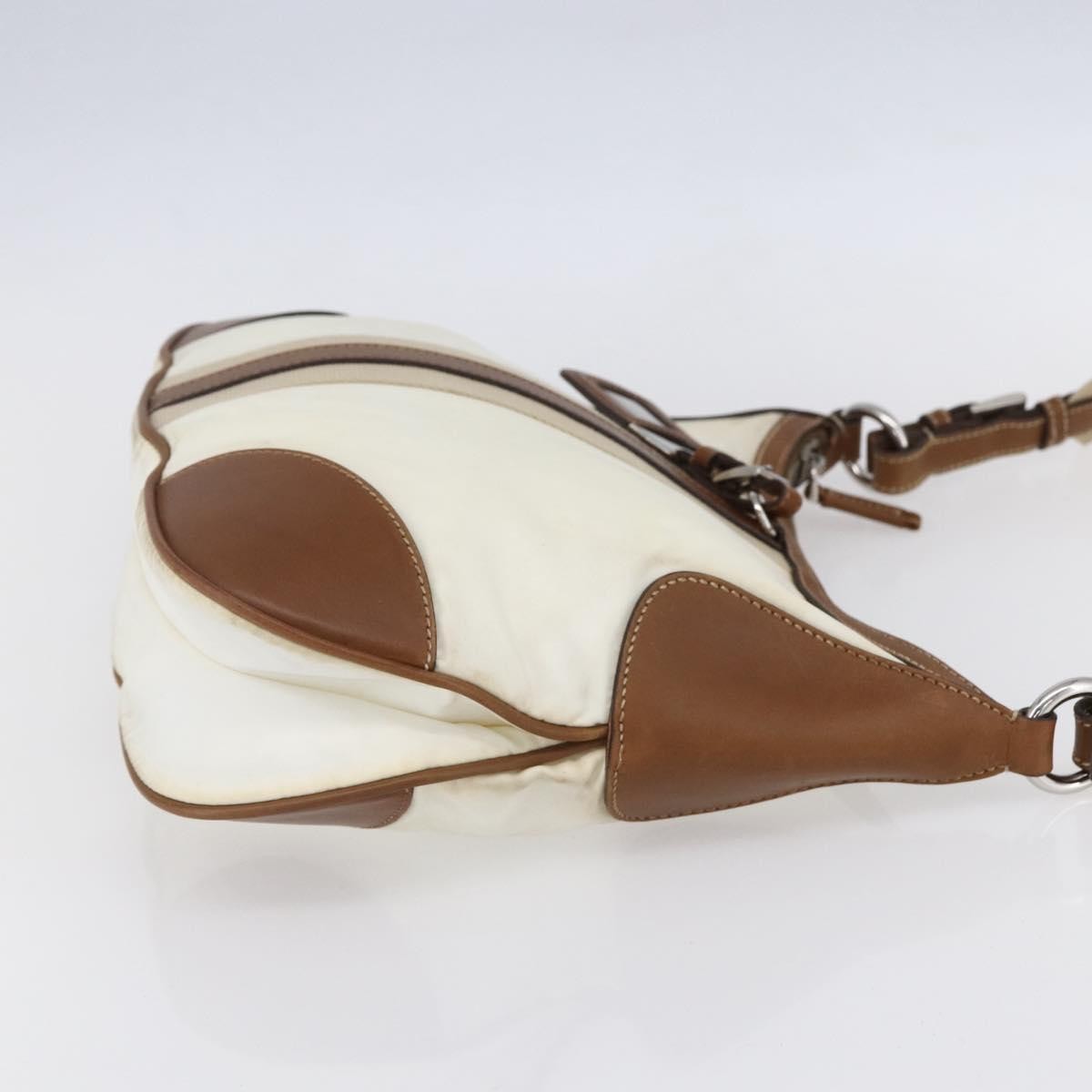 Prada Prada Vintage Shoulder Bag Nylon and Leather Beige