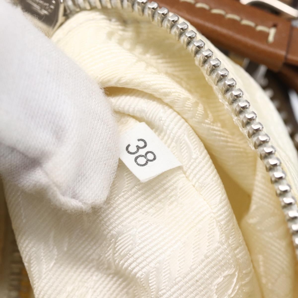 Prada Prada Vintage Shoulder Bag Nylon and Leather Beige