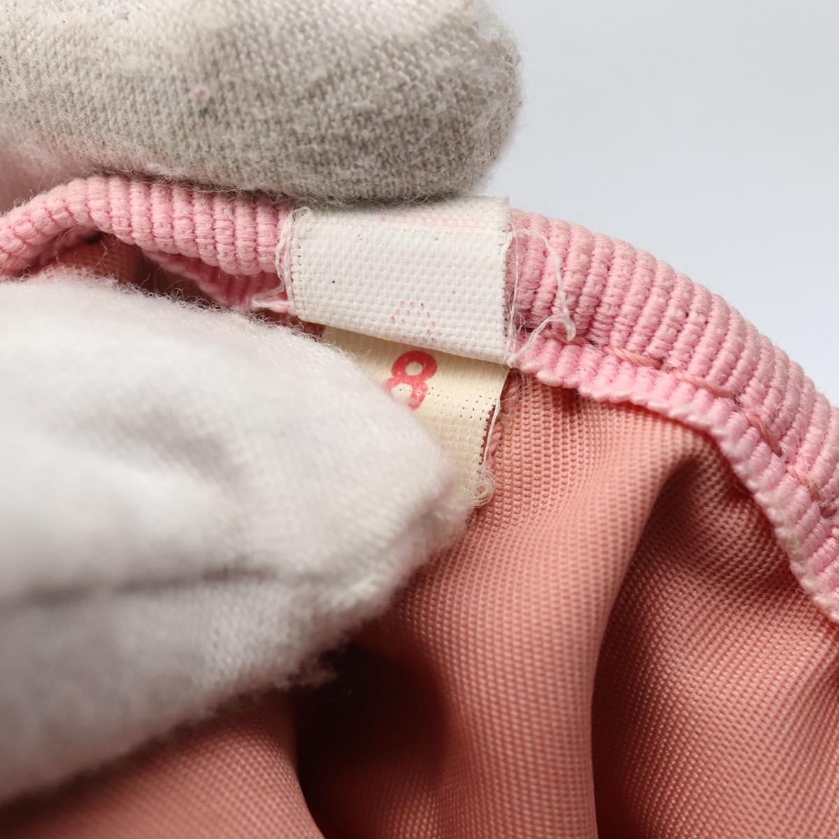 Prada Prada Side Pocket Bauletto Bag Nylon with Leather Small Roze